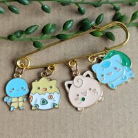 Pokemon Enamel Safety Pin Badge