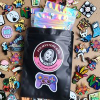 Gamer Enamel Pin Badge Mystery Bag, Video game themed enamel pin badge blind bag