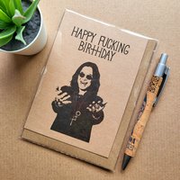 Funny Ozzy Osbourne Birthday Card