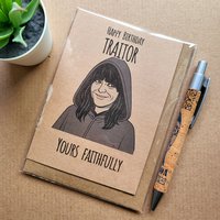 Traitors tv show birthday card