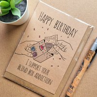 Funny Blind Box Addict Birthday Card