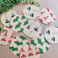 Thunderbirds Gift Wrap Stickers