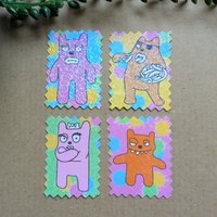 Rex the Runt Stickers - Holographic Vinyl Sticker Pack of 10