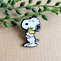 Peanuts Snoopy and Woodstock Enamel Pin Badge