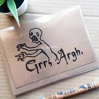 Funny Buffy Birthday Card - Grr Argh