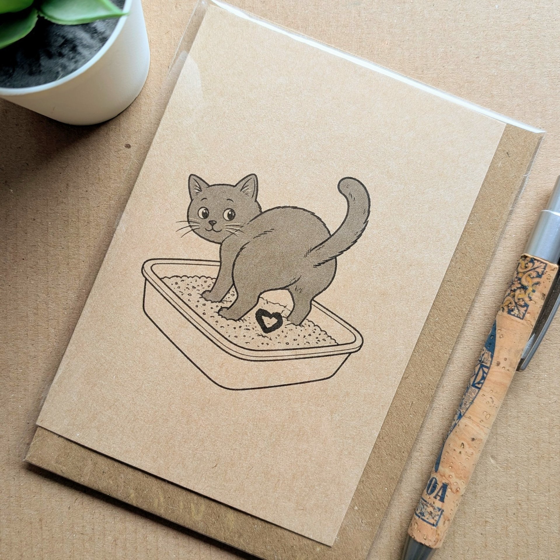 Funny Rude Cat Valentines Card