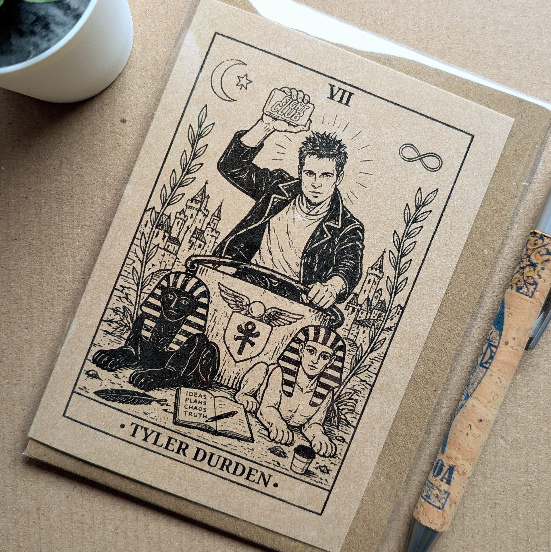 Fight Club Birthday Card - Tyler Durden