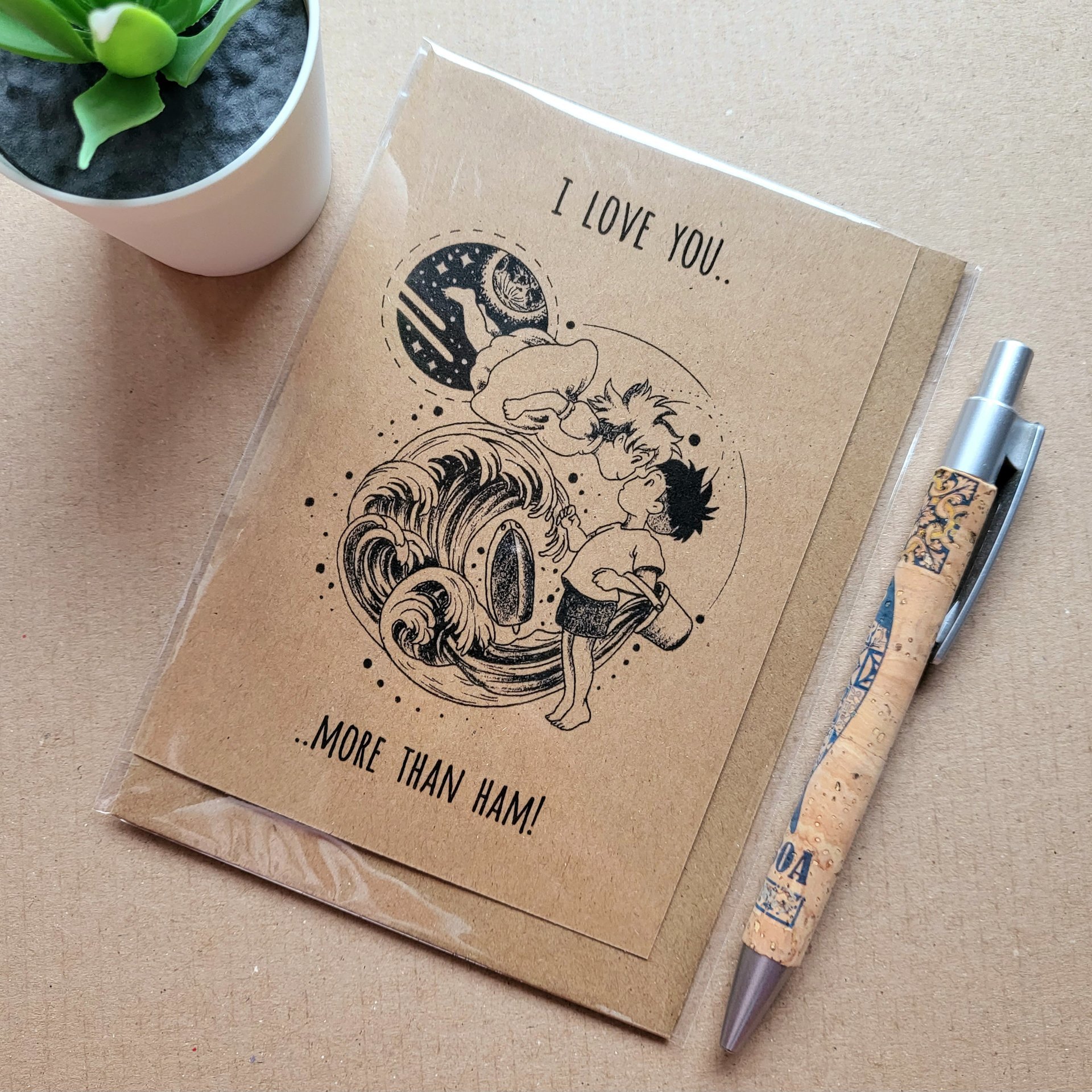 Funny Ponyo Valentines Card