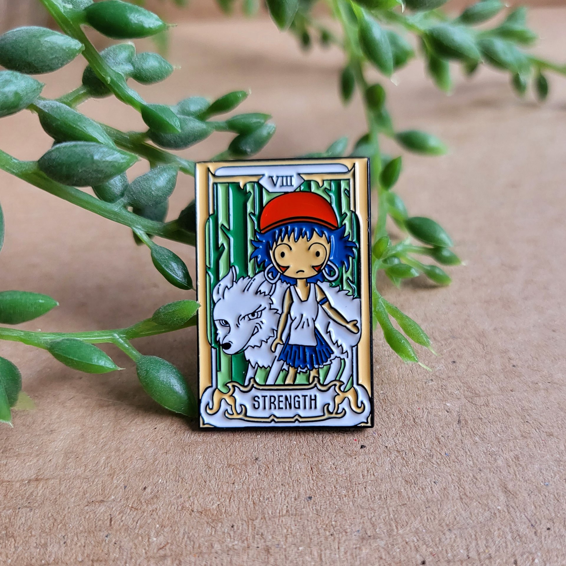 Princess Mononoke Pin - Strength Tarot Card