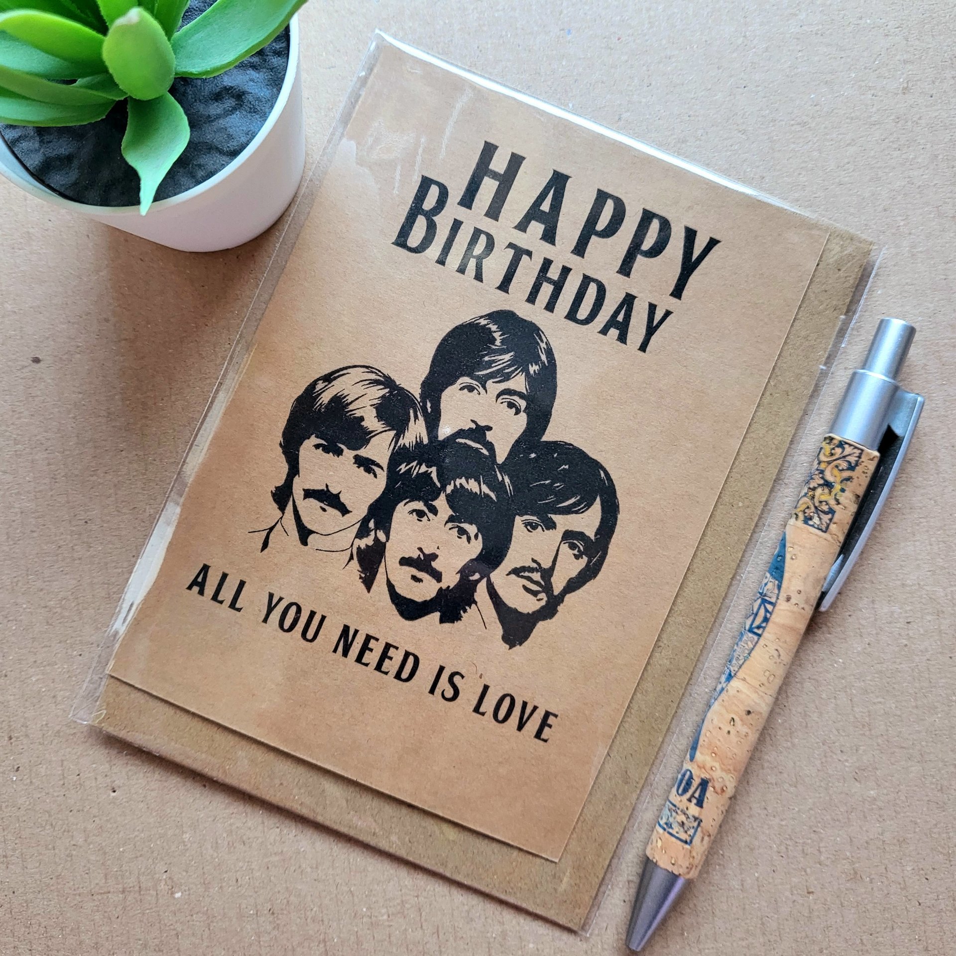 The Beatles Birthday Card