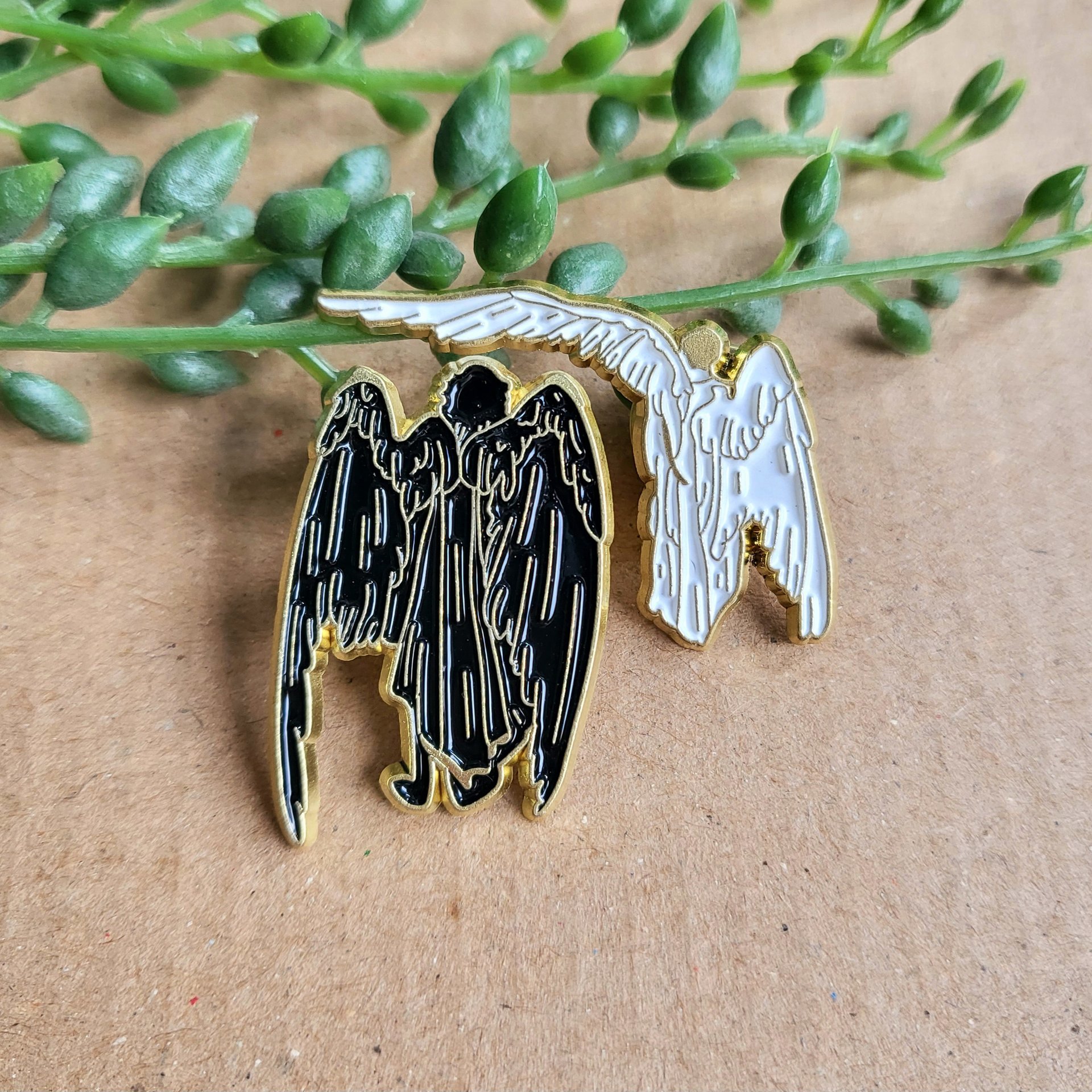 Good Omens Enamel Pin badge set