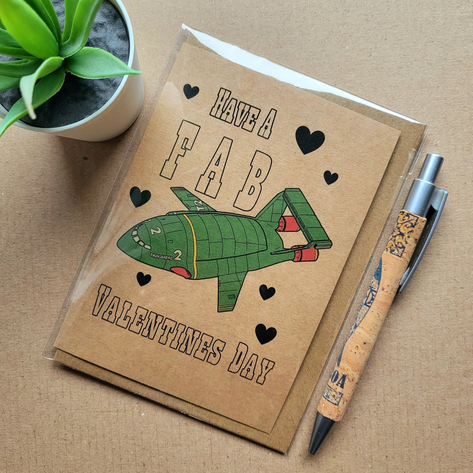 Thunderbirds Valentines Card 