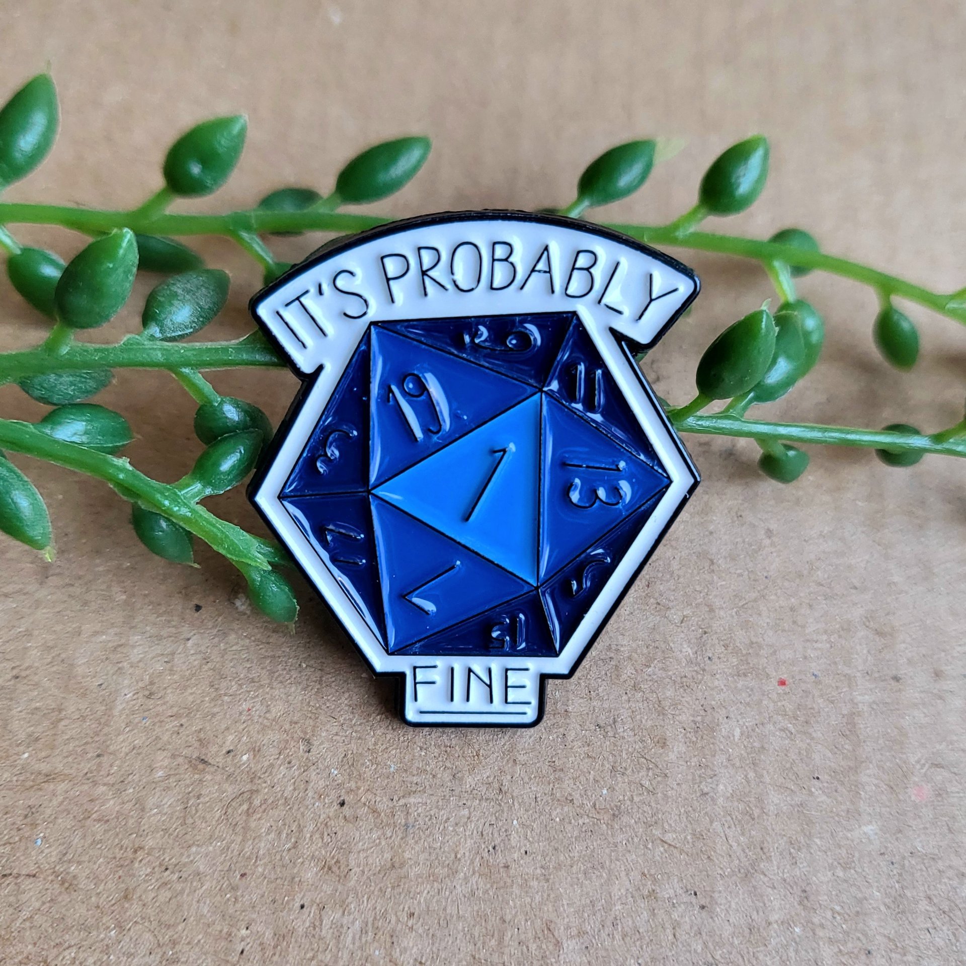 D20 Enamel Pin badge - Dungeons and Dragons