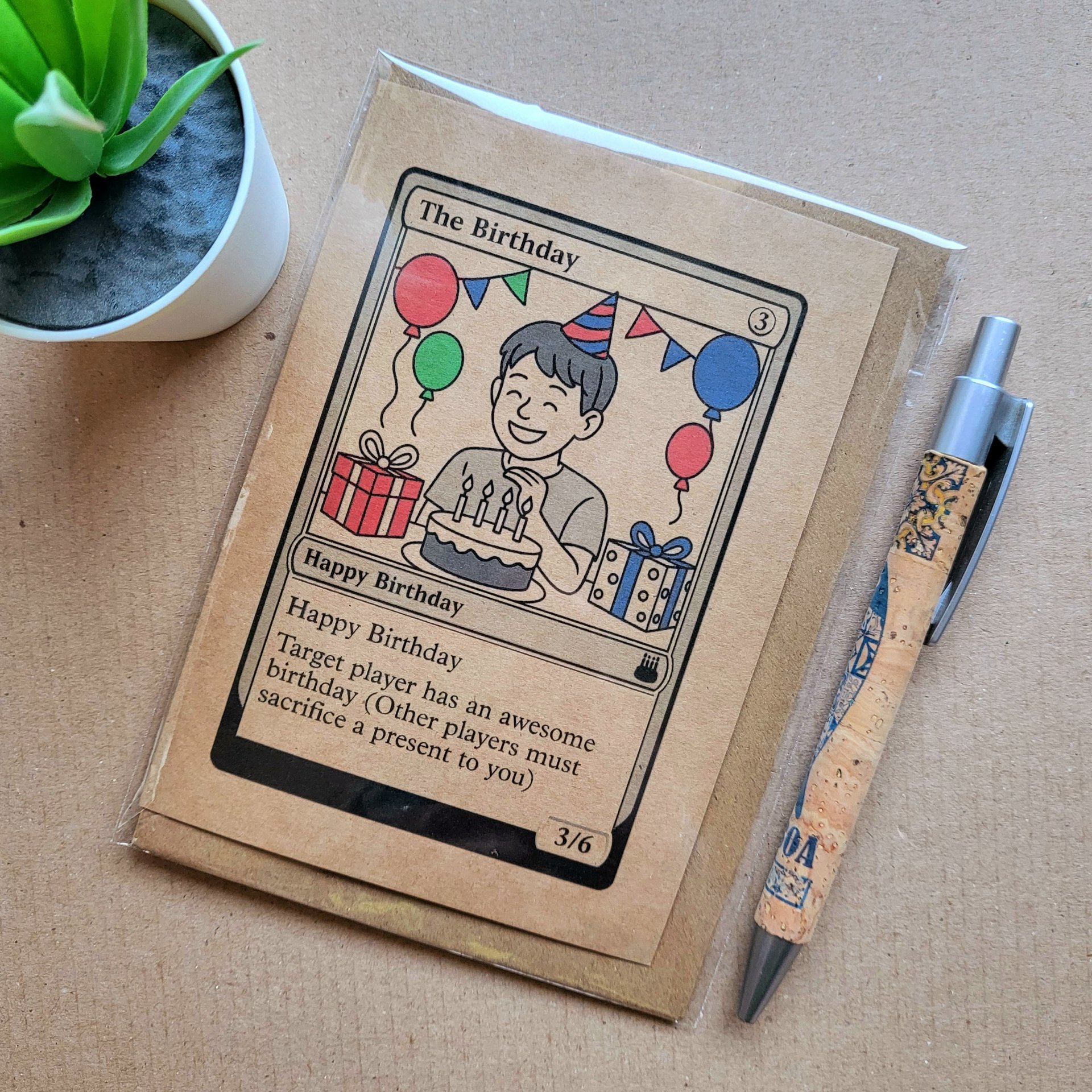 Magic the Gathering birthday card.