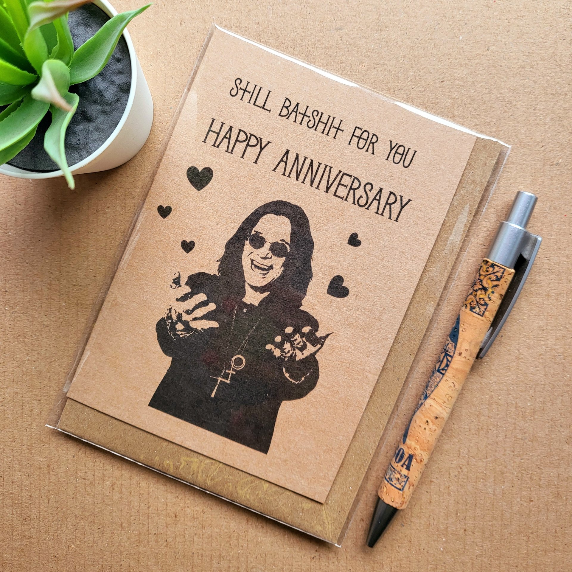 Ozzy Osbourne Anniversary card
