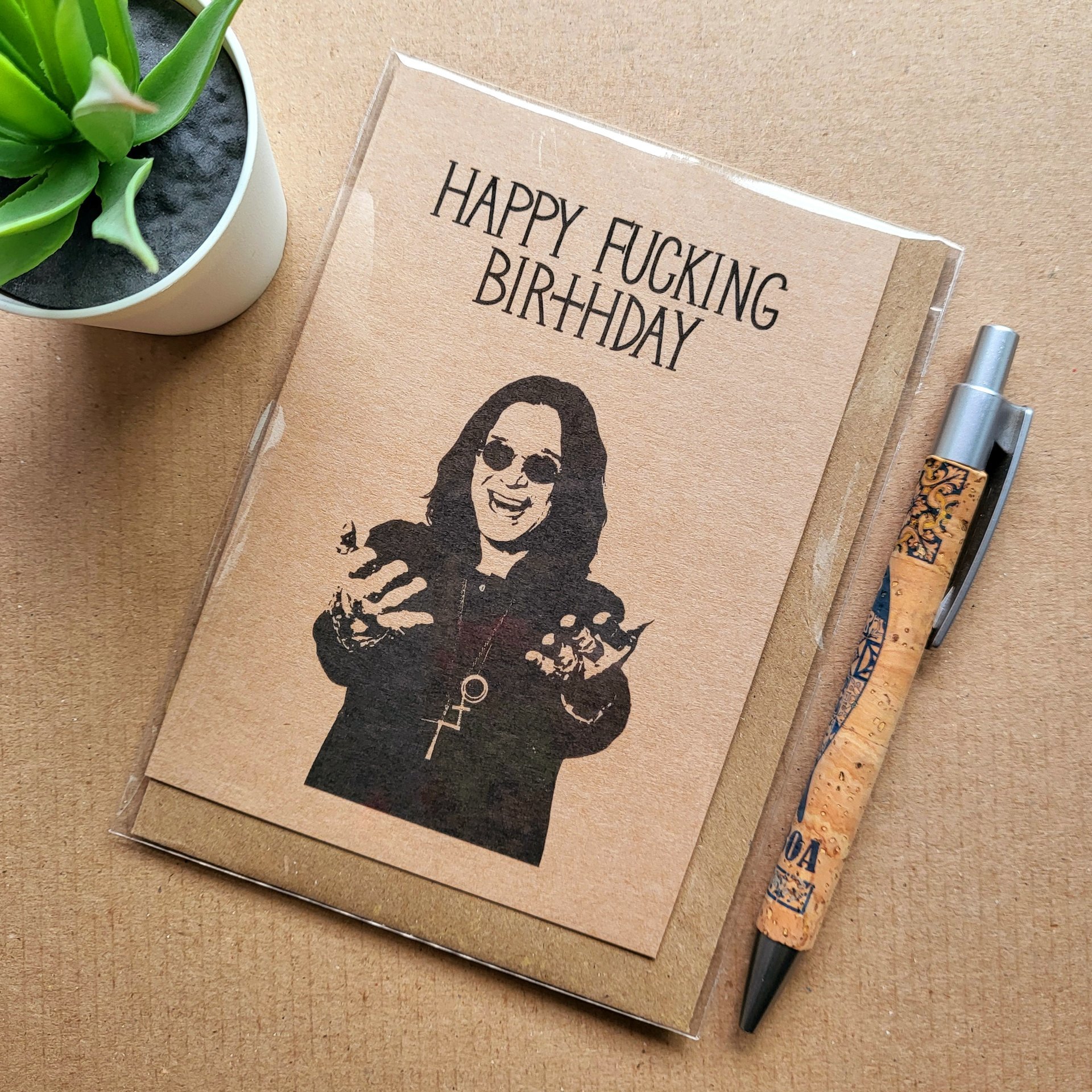 Funny Ozzy Osbourne Birthday Card