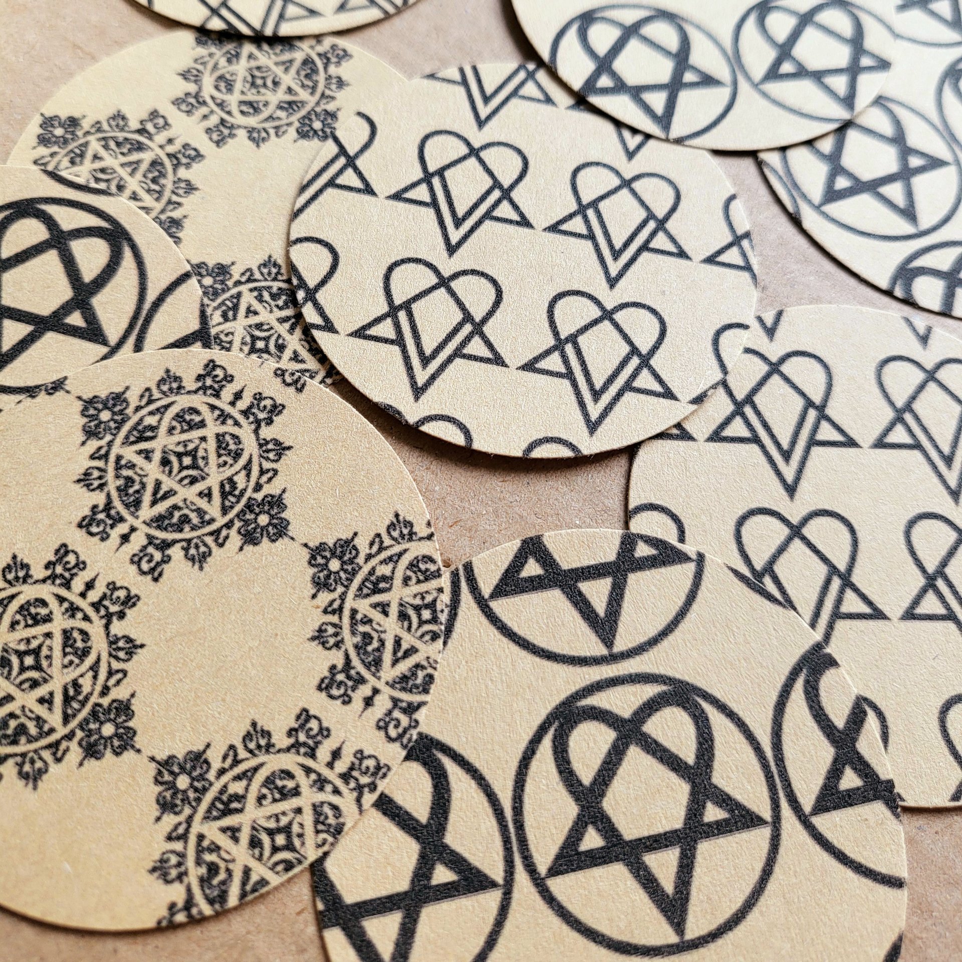 HIM Heartagram Gift Wrap Stickers