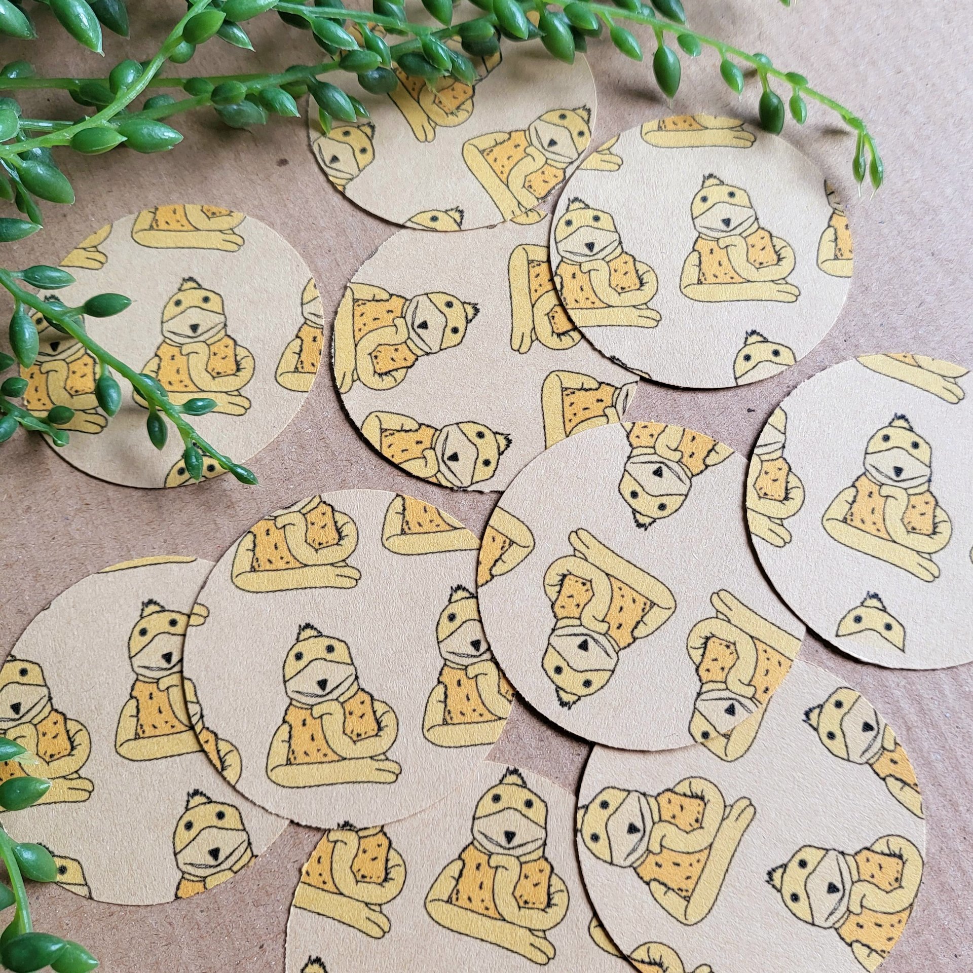 Flat Eric Gift Wrap Stickers