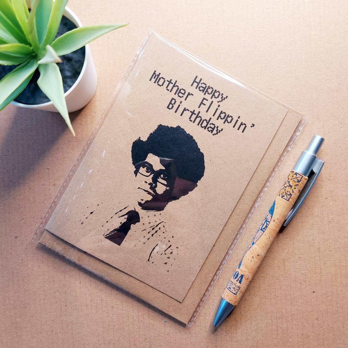 Funny IT crowd Birthday Card -  Happy Mother Flippin Birthday Moss