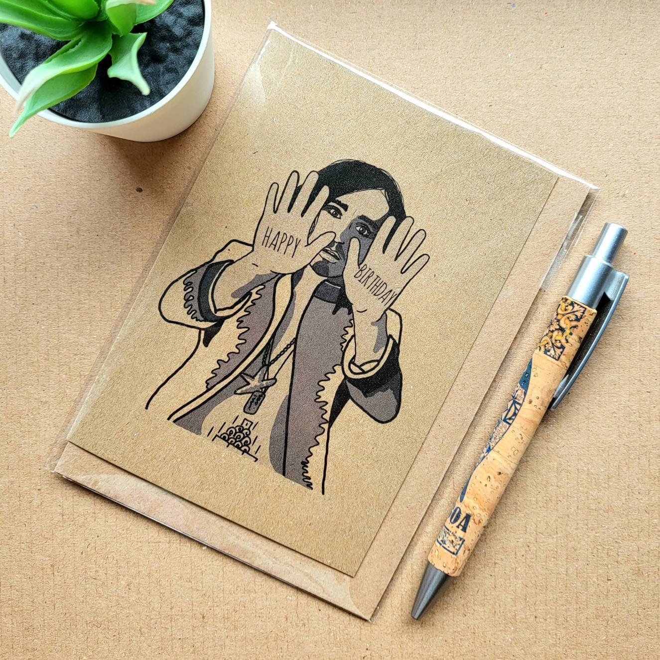 Funny Umbrella Academy Birthday Card - Klaus