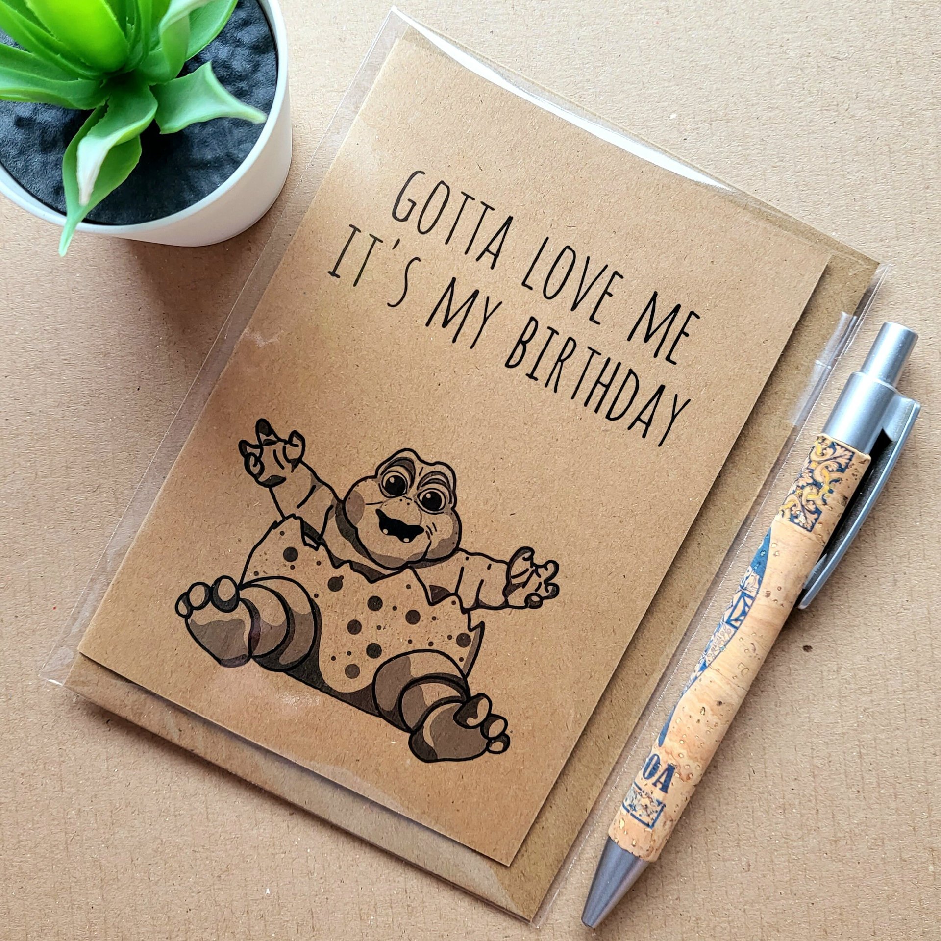 Funny 1990s Dinosaurs TV show Birthday card