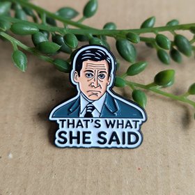 Michael Scott Enamel Pin Badge