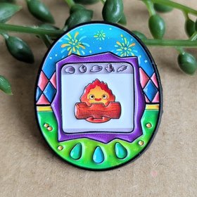 Calcifer Enamel Pin Badge