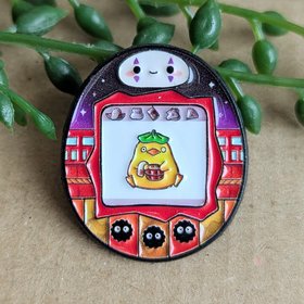 No Face Enamel Pin Badge