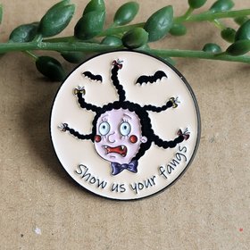 Mona the Vampire Enamel Pin Badge