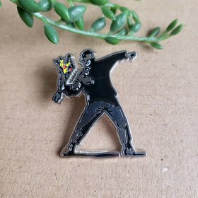 Banksy Enamel pin badge