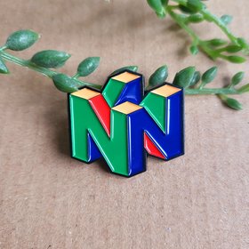 Nintendo 64 logo Enamel Pin badge