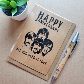 The Beatles Anniversary Card