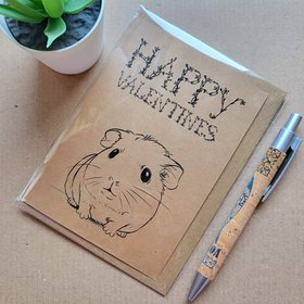 Guinea Pig Valentines Card