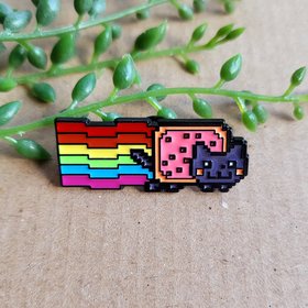 Nyan Cat Enamel Pin Badge