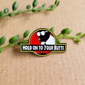 Jurassic Park Quote Enamel Pin Badge 