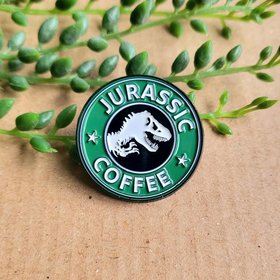 Jurassic Park Starbucks pin badge