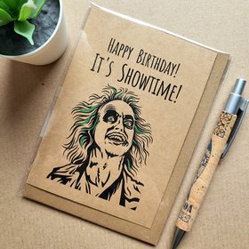 Beetlejuice Birthday Card