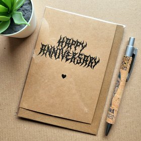 Gothic Death Metal Anniversary Card