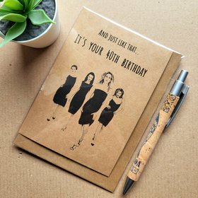 Sex in the City 40th Birthday Card