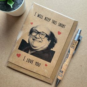 Funny Danny Devito I love you card