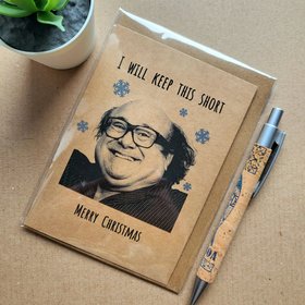 Funny Danny Devito Christmas card