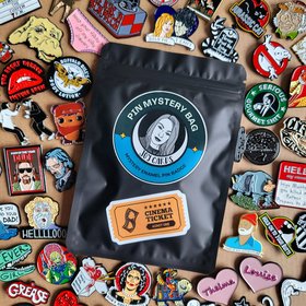 Film enamel pin badge mystery bag, blind bag enamel pin mystery bag