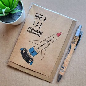 Thunderbirds birthday card.