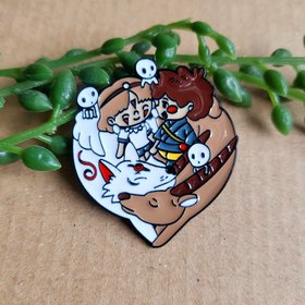 Princess Mononoke Enamel Pin Badge