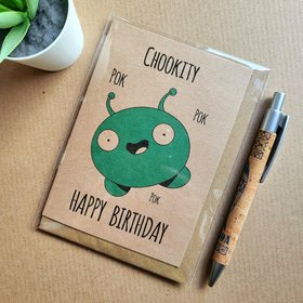 Final space birthday card, mooncake birthday card