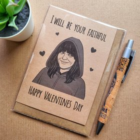 Traitors tv show valentine's day card