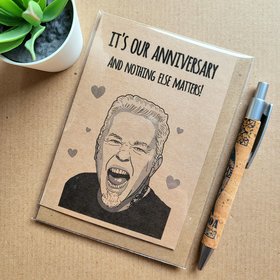 Funny Metallica Anniversary card