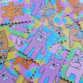Rex the Runt Stickers - Holographic Vinyl Sticker Pack of 10