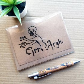 Grr Argh Buffy Birthday Card - Blank Buffy The Vampire Slayer Birthday Card