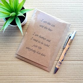 Charmed Birthday Card - The Smiths lyrics I am the son